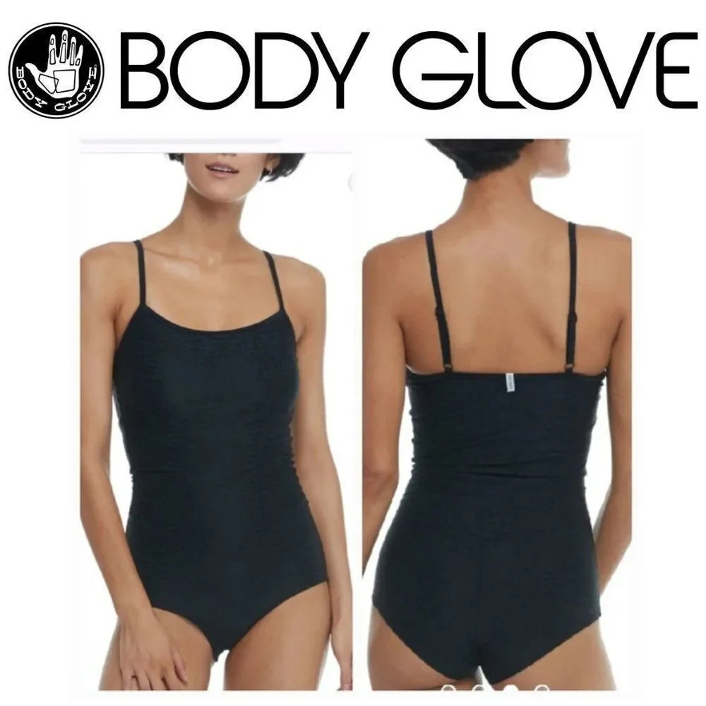 Body Glove Medium Unity Swim Unitard Bodysuit Black